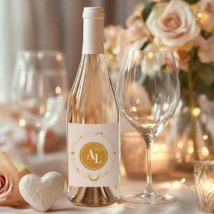 Rótulo De Garrafa De Cerveja Casamento Cósmico de Embarque