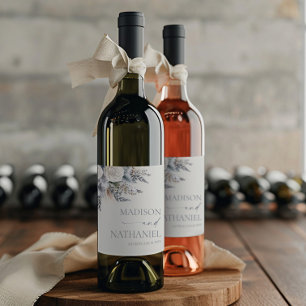 Rótulo De Garrafa De Cerveja Casamento de Jardim de Flores Florais Boho Rosa Br