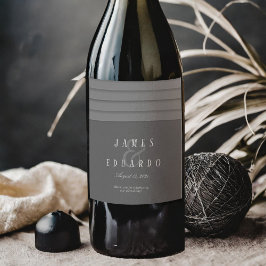 Rótulo De Garrafa De Cerveja Casamento de Tux Preto Personalizado Obrigado ID10