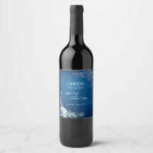 Casamento de verão floral azul elegante