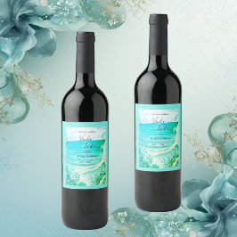 Rótulo De Garrafa De Cerveja casamento de vibe na costa azul