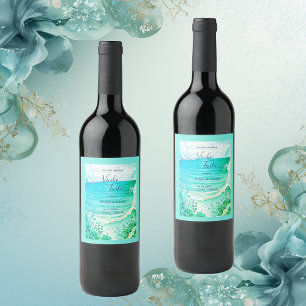 Rótulo De Garrafa De Cerveja casamento de vibe na costa azul