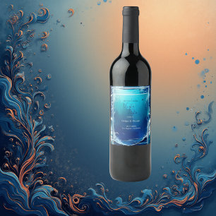 Rótulo De Garrafa De Cerveja casamento de vibe na costa azul