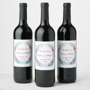 Rótulo De Garrafa De Cerveja Casamento digitalis raposas românticas