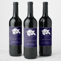 Casamento Dourado Azul-Marinho Elegante