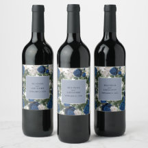 Casamento Elegante De Aquarela Azul Moderno