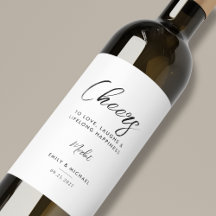 Casamento Elegante de Caligrafia Branca e Preta