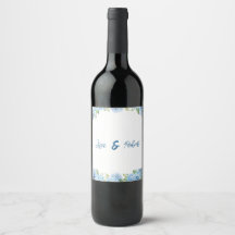 Casamento Floral Azul Elegante
