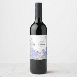 Rótulo De Garrafa De Cerveja Casamento Lilás Sonhador