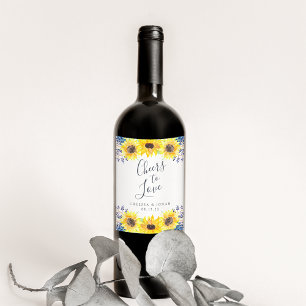 Rótulo De Garrafa De Cerveja Casamento personalizado ao amor de Flowerfields