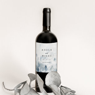 Rótulo De Garrafa De Cerveja Casamento personalizado da fantasia do inverno