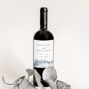 Rótulo De Garrafa De Cerveja Casamento personalizado Snowbound