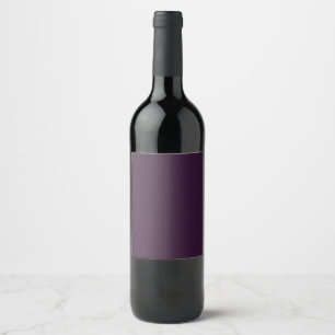 Rótulo De Garrafa De Cerveja Casamento SIMPLES Monocromático ROXO PLUM ORÇAMENT
