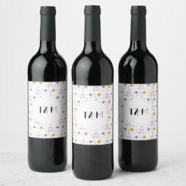 Rótulo De Garrafa De Cerveja Casamentos De Boho Floral Por Aquarela Em Jardim D