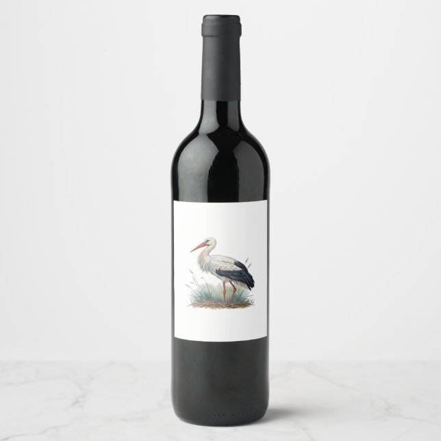 Rótulo De Garrafa De Cerveja Cegonha (Frente)