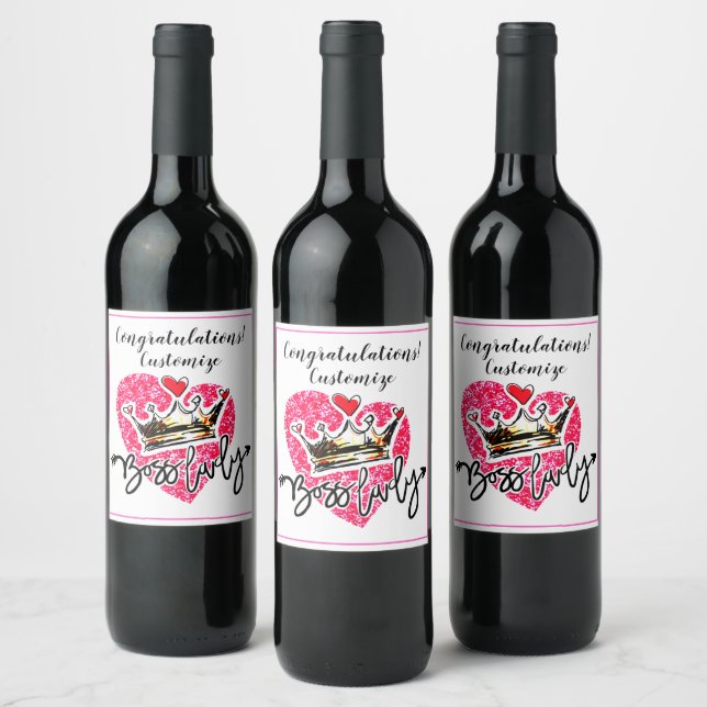 Rótulo De Garrafa De Cerveja Celebração Personalizada para a Chefe (Garrafas)