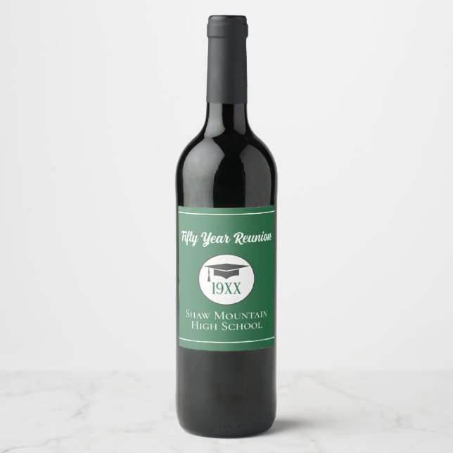 Rótulo De Garrafa De Cerveja Celebrar! Qualquer ano de rótulo de vinho da Class (Frente)