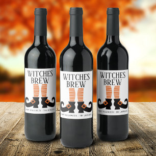 Rótulo De Garrafa De Cerveja Cerveja de Bruxas de Halloween Personalizada