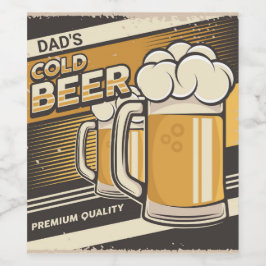 Rótulo De Garrafa De Cerveja Cerveja de pai Clássica