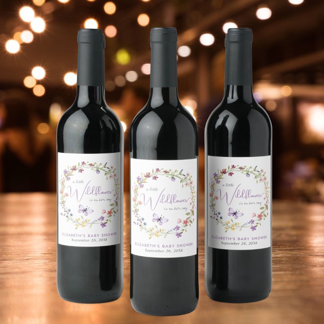 Rótulo De Garrafa De Cerveja Chá de Bebê de Vidraça Selvagem (Criador carregado)