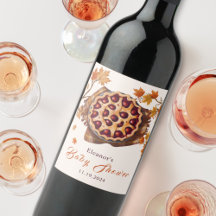 Chá de fraldas de tarte de cereja com cruz com aqu