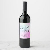 Chá de fraldas Nine da Nuvem Rosa Moderno Pastel