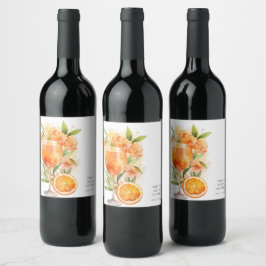 Rótulo De Garrafa De Cerveja Chá de Noiva Aperol Spritz
