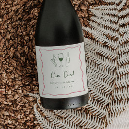 Rótulo De Garrafa De Cerveja Chá de Noiva Dolce Vita