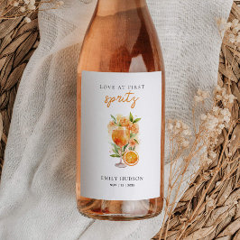 Rótulo De Garrafa De Cerveja Chá de Noiva Love at First Spritz