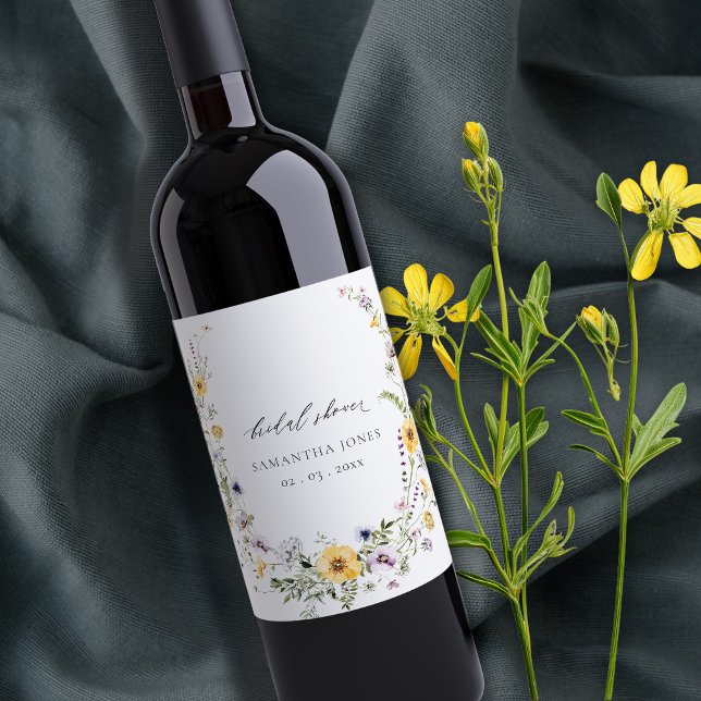 Rótulo De Garrafa De Cerveja Chá de panela Amarelo Lilás Selvagem Amarelo (Criador carregado)