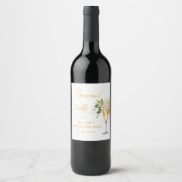 Rótulo De Garrafa De Cerveja Chá de panela de Champanhe Brunch e Bubble