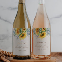 Chá de panela de girassol elegante