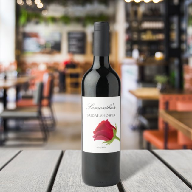 Rótulo De Garrafa De Cerveja Chá de panela Elegante (Criador carregado)