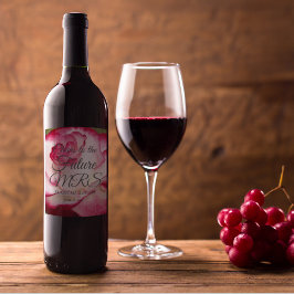 Rótulo De Garrafa De Cerveja Chá de panela Personalizado Rosa Cor-de-Rosa Rosa