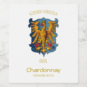 Rótulo De Garrafa De Cerveja Chardonnay de Friuli