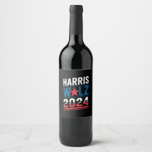 Rótulo De Garrafa De Cerveja Chave de Corrente Harris Waltz 2024 Eleição Kamala