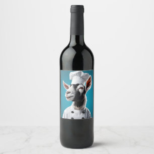 Rótulo De Garrafa De Cerveja Chef Cabra