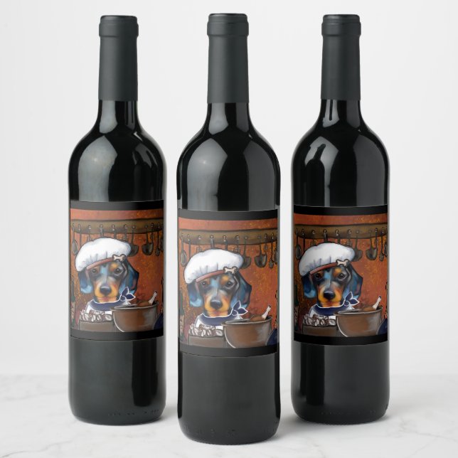 Rótulo De Garrafa De Cerveja Chefes Dachshund (Garrafas)