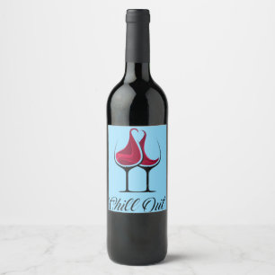 Rótulo De Garrafa De Cerveja Chill Out Amor ao Vinho