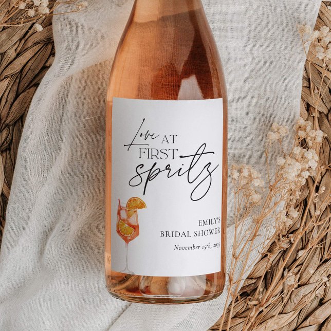 Rótulo De Garrafa De Cerveja Chuva de Amor Bridal Shower (Criador carregado)