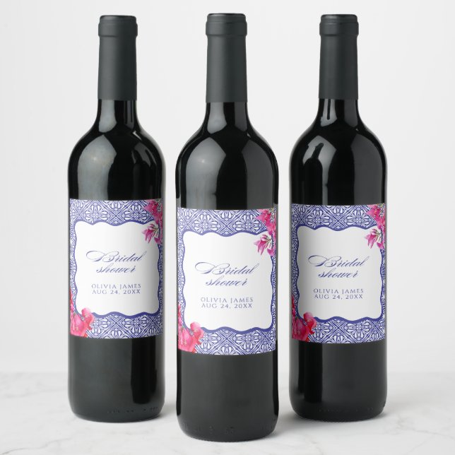 Rótulo De Garrafa De Cerveja Chuva de noiva bougainvillea italiana (Garrafas)