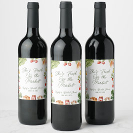 Rótulo De Garrafa De Cerveja Chuva de Noivas no Mercado de Produtores Frescos