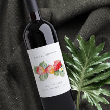 Chuveiro Nupcial Fofo Folhagem de Morango Vermelho
