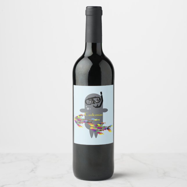 Rótulo De Garrafa De Cerveja Cinza Seal Thunder_Cove (Frente)