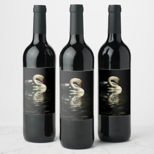 Rótulo De Garrafa De Cerveja Cisne