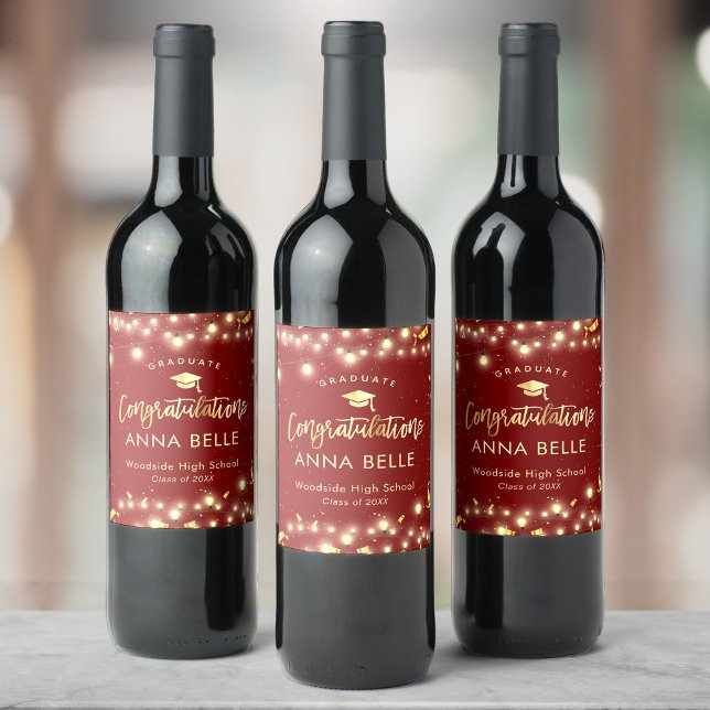 Rótulo De Garrafa De Cerveja Classe Personalizada de Graduação Personalizada de (Criador carregado)