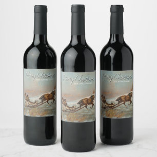 Rótulo De Garrafa De Cerveja Clássico Vintage Design de Inverno de Leve