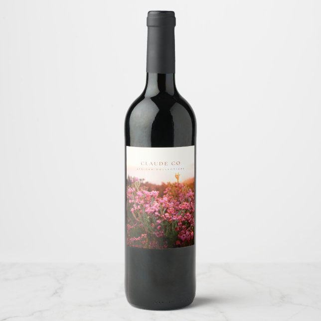 Rótulo De Garrafa De Cerveja Claude Co African Collection Wine Label (Frente)