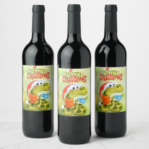 Rótulo De Garrafa De Cerveja Cobra de Natal