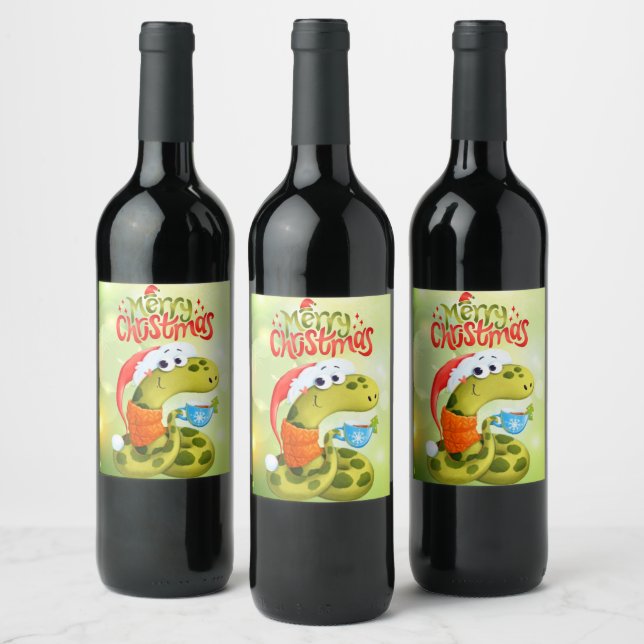 Rótulo De Garrafa De Cerveja Cobra de Natal (Garrafas)